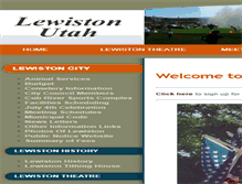 Tablet Screenshot of lewiston-ut.org